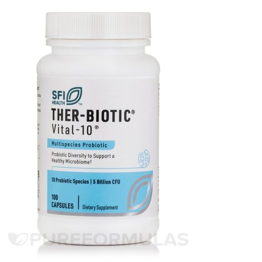 Основне фото товара Klaire Labs, Ther-Biotic Vital-10, Пробіотики, 100 капсул