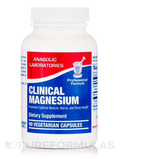 Основне фото товара Anabolic Laboratories, Clinical Magnesium, Магній, 90 капсул