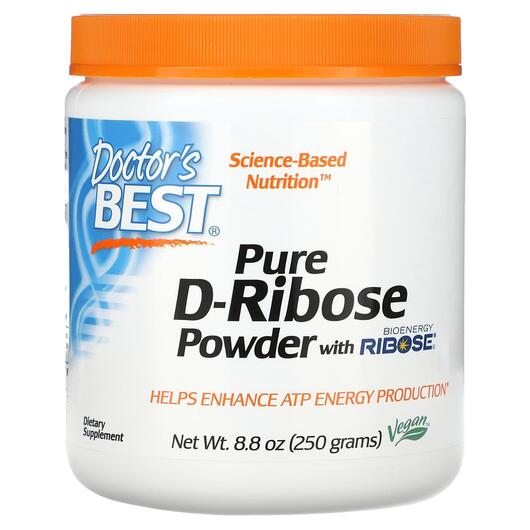 Основне фото товара Doctor's Best, Pure D-Ribose Powder, D-рибоза в порошку, 250