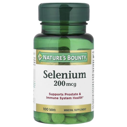 Основне фото товара Nature's Bounty, Selenium 200 mcg, Селен 200 мкг, 100 пігуло