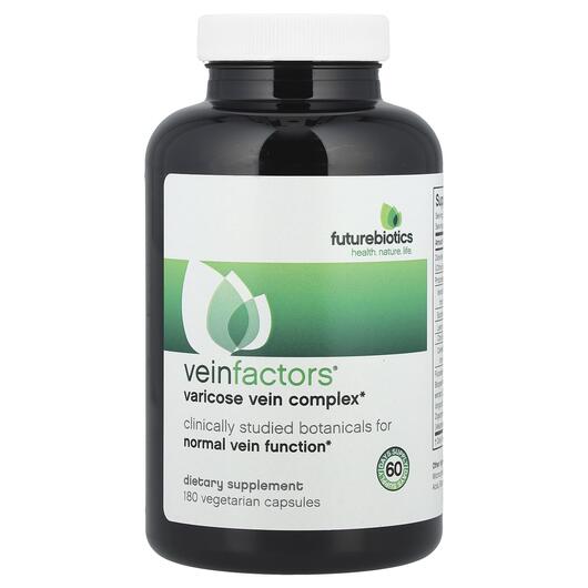 Основне фото товара Future Biotics, VeinFactors, Підтримка вен ніг, 180 капсул