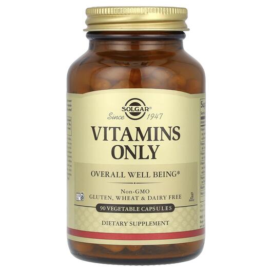 Основне фото товара Solgar, Vitamins Only, Мультивітаміни, 90 капсул