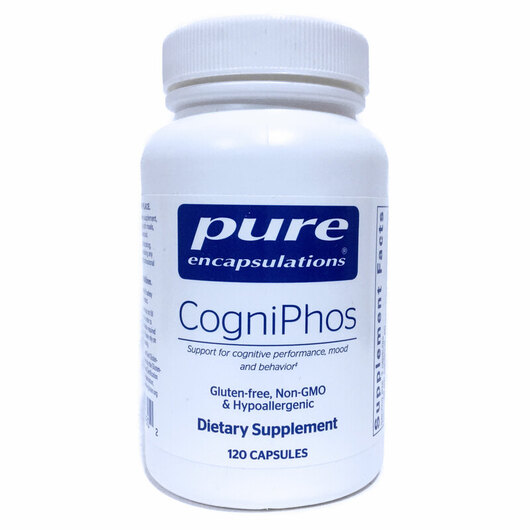 Основне фото товара Pure Encapsulations, CogniPhos, Підтримка мозку, 120 капсул