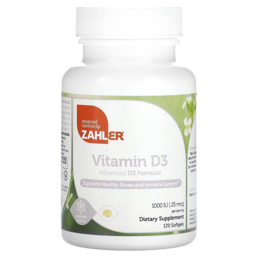 Основне фото товара Vitamin D3 Advanced D3 Formula, Вітамін D3 Холекальциферол, 120 к