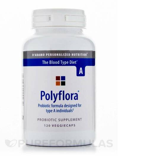 Основне фото товара Polyflora Type A, Пробіотики, 120 капсул