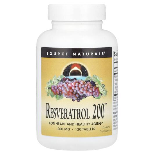 Основне фото товара Resveratrol 200 200 mg, Ресвератрол, 120 таблеток
