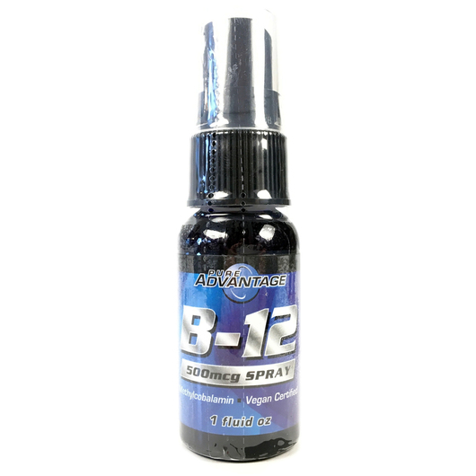 Основне фото товара Pure Advantage, B-12 500 mcg Spray, Вітамін B-12 спрей, 29 мл