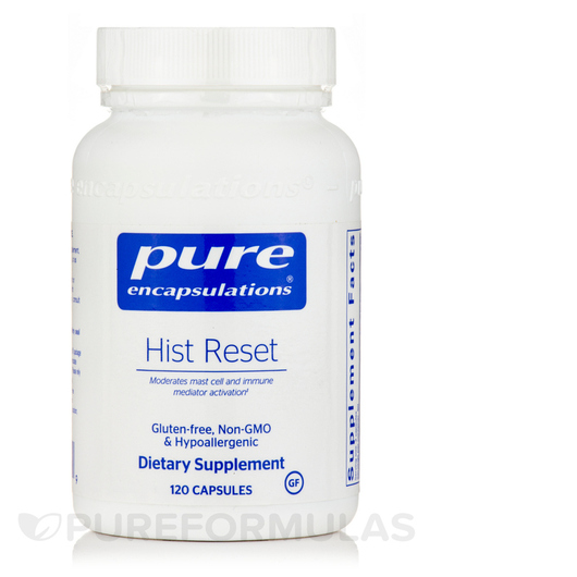 Основне фото товара Pure Encapsulations, Hist Reset, Підтримка алергії, 120 капсул
