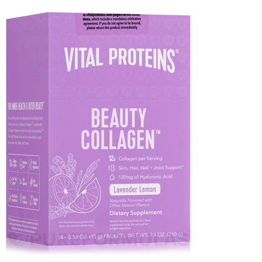 Основне фото товара Beauty Collagen Lavender Lemon Flavor, Колаген, 14 шт