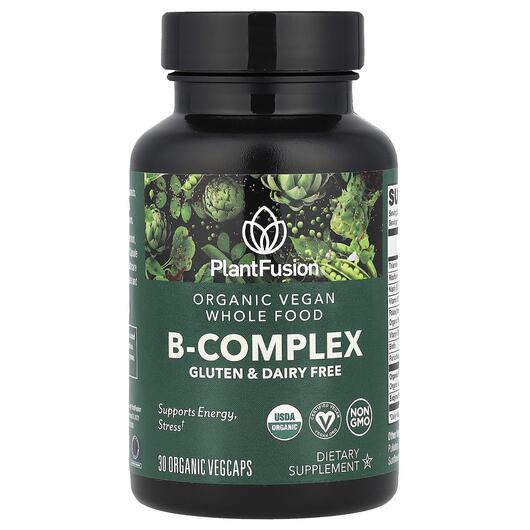 Основне фото товара PlantFusion, B-Complex, B-комплекс, 30 Organic VegCaps