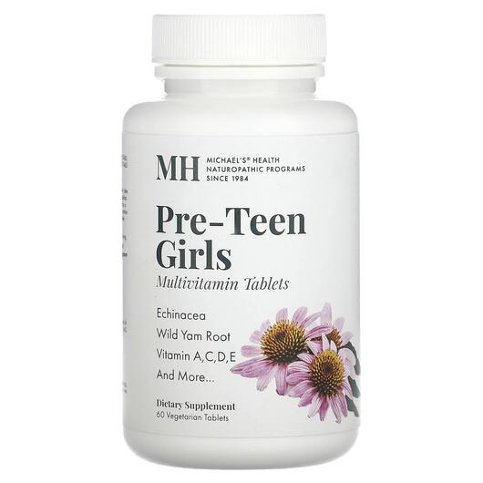 Основне фото товара Pre-Teen Girls Multivitamin, Вітаміни для підлітків, 60 таблеток