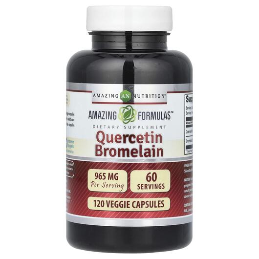 Основне фото товара Quercetin Bromelain, Кверцетин та Бромелайн, 120 капсул