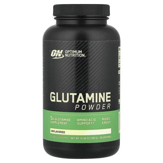 Основне фото товара Optimum Nutrition, Glutamine Powder Unflavored, L-Глутамін, 300 г
