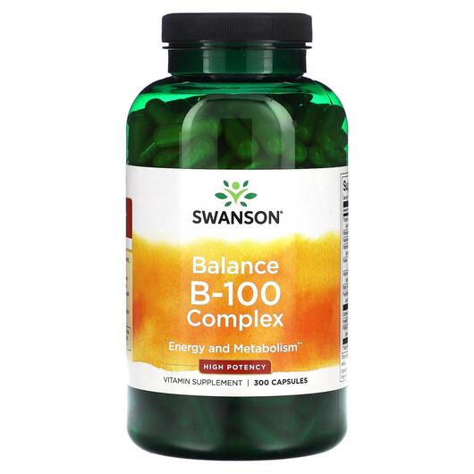 Основне фото товара Balance B-100 Complex High Potency, B-комплекс, 300 капсул