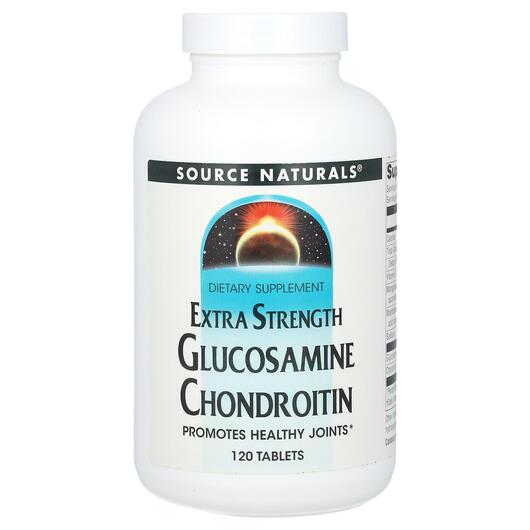Основне фото товара Glucosamine Chondroitin Extra, Глюкозамін Хондроітин, 120 таблето