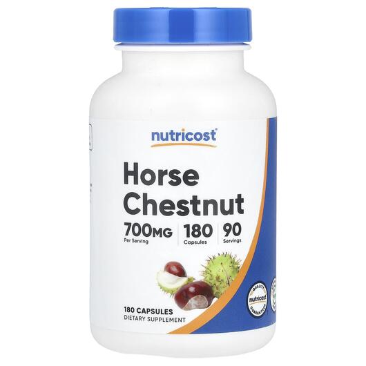 Основне фото товара Nutricost, Horse Chestnut 700 mg, Кінський каштан, 180 капсул