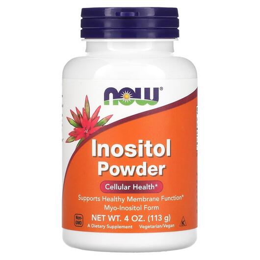 Основне фото товара NOW, Inositol Powder, Інозитол в порошку, 113 г