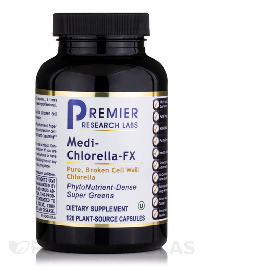 Основне фото товара Premier Research Labs, Medi-Chlorella-FX, Хлорела, 120 капсул