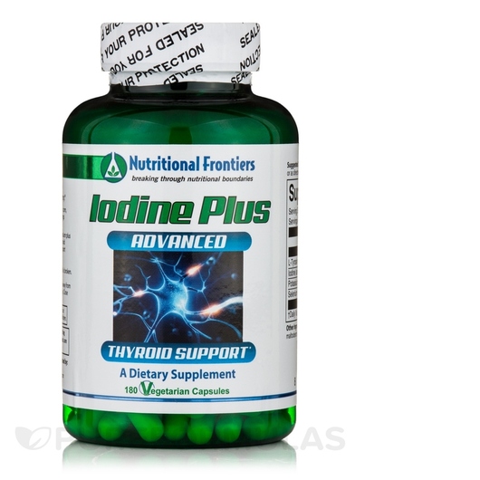 Основне фото товара Nutritional Frontiers, Iodine Plus, Йод, 180 капсул