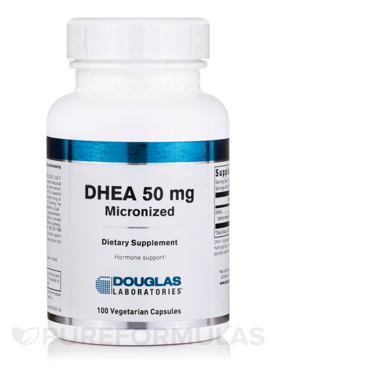 Основне фото товара DHEA 50 mg Micronized, Дегідроепіандростерон, 100 капсул