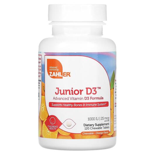 Основне фото товара Junior D3 Orange, Вітамін D3 Холекальциферол, 120 таблеток