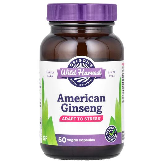Основне фото товара American Ginseng, Женьшень звичайний, 50 капсул