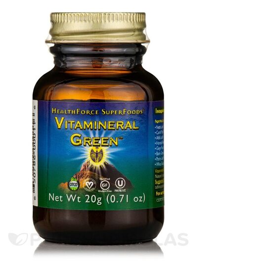 Основне фото товара Vitamineral Green Powder, Мінеральні добавки, 20 г