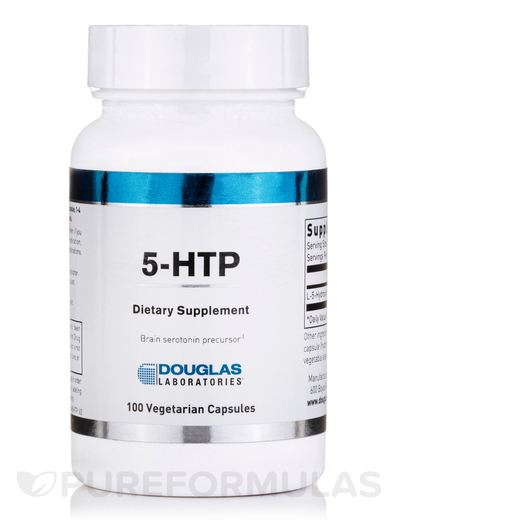 Основне фото товара Douglas Laboratories, 5-HTP, 5-гідрокситриптофан, 100 капсул