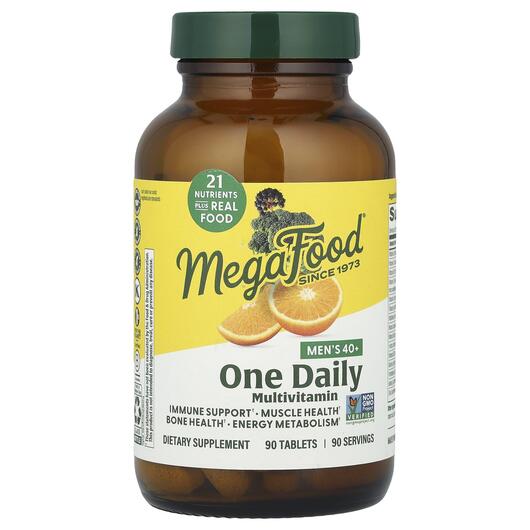Основне фото товара MegaFood, Men's 40+, Вітаміни для чоловіків, 90 таблеток