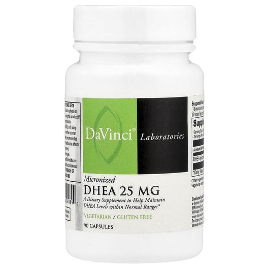 Основне фото товара Micronized DHEA 25 mg, Дегідроепіандростерон, 90 капсул