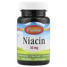 Niacin 50 mg Ниацин 50 мг Carlson 300 таблеток