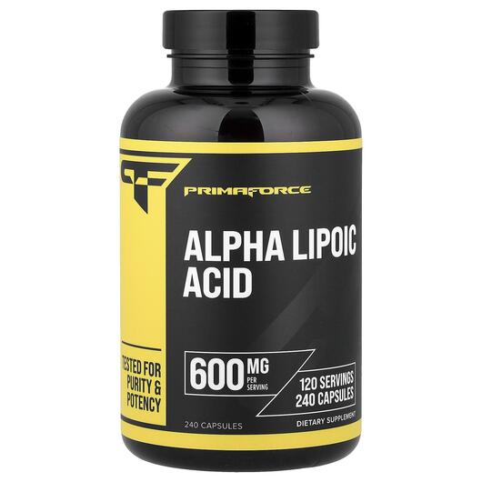 Основне фото товара Primaforce, Alpha Lipoic Acid, Альфа-ліпоєва кислота, 240 капсул