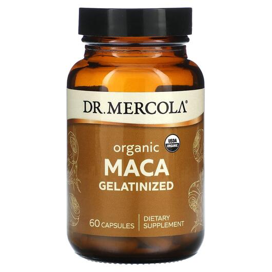 Основне фото товара Dr. Mercola, Organic Maca Gelatinized, Мака, 60 капсул