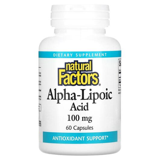 Основне фото товара Alpha-Lipoic Acid 100 mg, Альфа-ліпоєва, 60 капсул