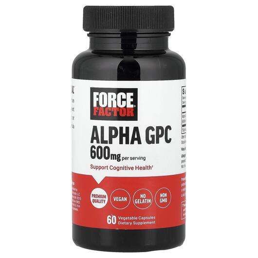 Основне фото товара Alpha GPC 600 mg, Альфа-гліцерилфосфорілхолін, 60 капсул