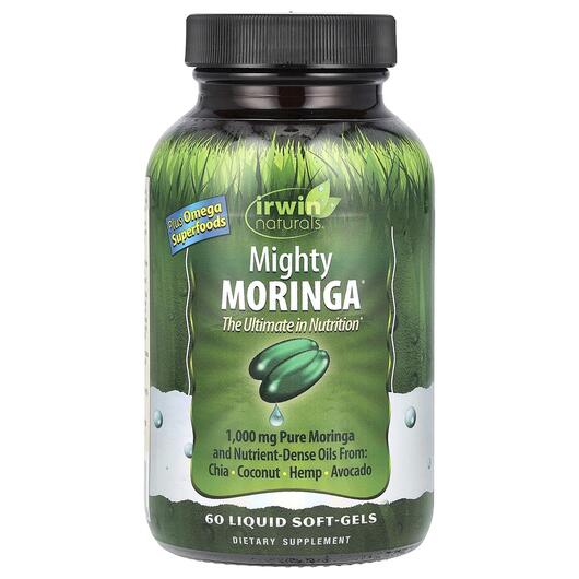 Основне фото товара Irwin Naturals, Mighty Moringa, Моринга, 60 капсул