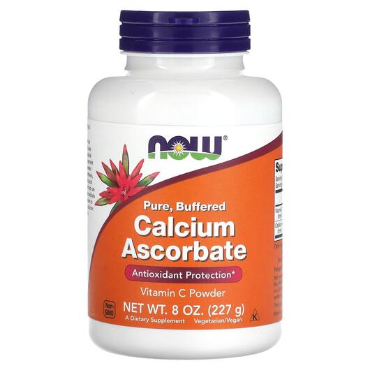 Основне фото товара NOW, Calcium Ascorbate, Аскорбат кальцію в порошку, 227 г