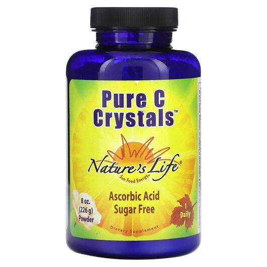 Основне фото товара Pure C Crystals, Вітамін C Аскорбінова кислота, 226 г