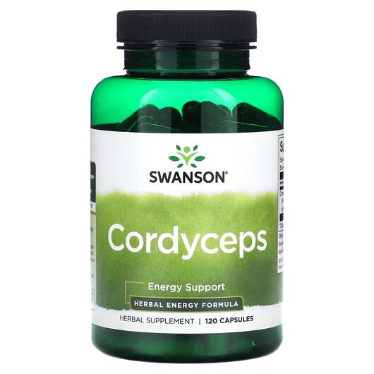 Основне фото товара Swanson, Cordyceps, Гриби Кордицепс, 120 капсул