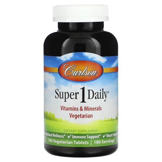 Основне фото товара Carlson, Super 1 Daily, Мультивітаміни, 180 таблеток