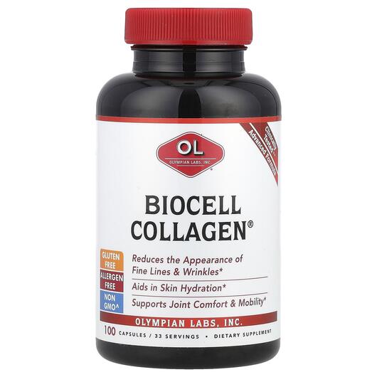 Основне фото товара Olympian Labs, BioCell Collagen, Колаген, 100 капсул