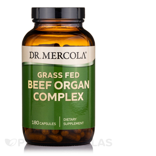 Основне фото товара Grass Fed Beef Organ Complex, Колаген з яловичини, 180 капсул