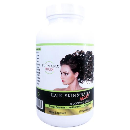 Основне фото товара Wellgenix, Purvana Max Hair Skin Nails, Пурвана, 90 капсул