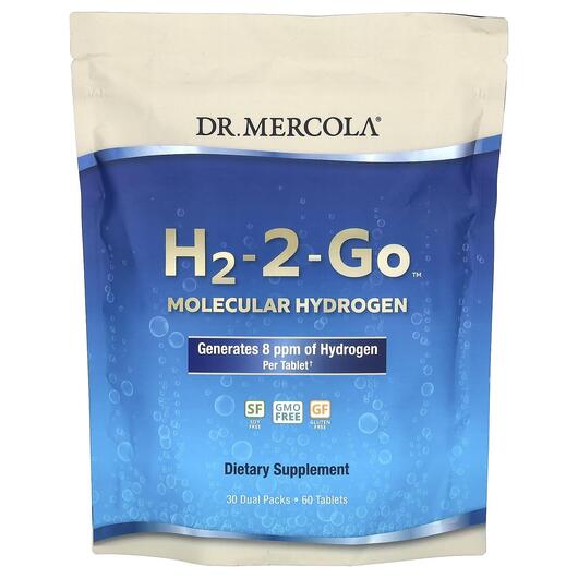 Основне фото товара H2-2-Go 30 Dual Packs, Молекулярний водень, 60 таблеток