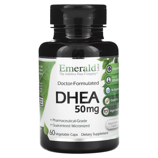 Основне фото товара Emerald, DHEA 50 mg, Дегідроепіандростерон, 60 капсул