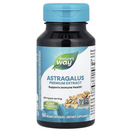 Основне фото товара Nature's Way, Astragalus 60 Vegan, Астрагал, 60 капсул