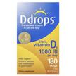 Фото товару Ddrops, Liquid Vitamin D3 1000 IU, Рідкий Вітамін D3, 5 мл