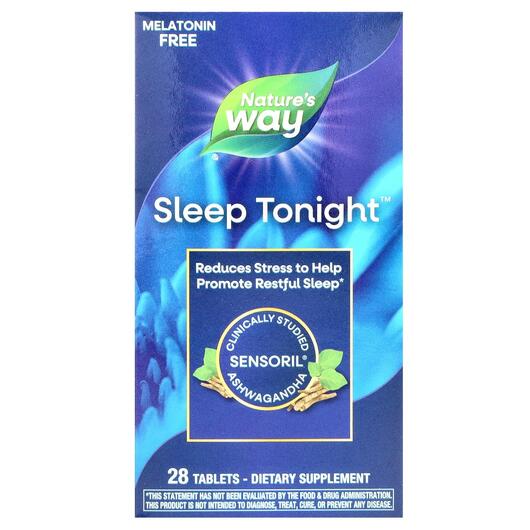 Основне фото товара Nature's Way, Sleep Tonight, Підтримка здорового сну, 28 таб