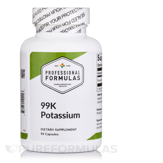 Основне фото товара Professional Formulas, 99K Potassium, Калій, 90 капсул