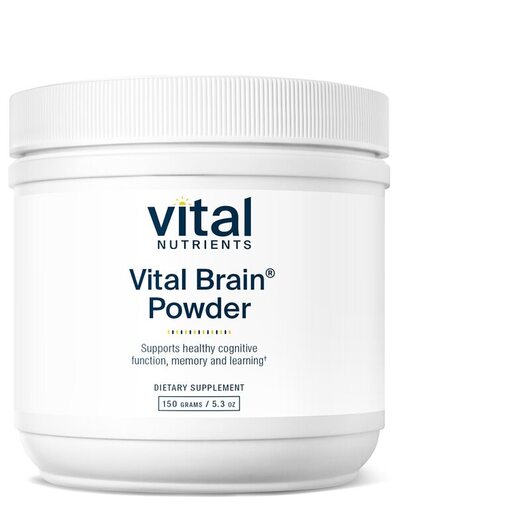 Основне фото товара Vital Nutrients, Vital Brain Powder, Підтримка мозку, 150 г